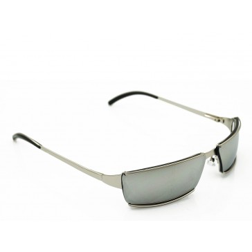 Trendige Sonnenbrille mit Metallgestell-Silber