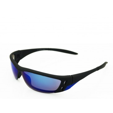 Trendige Sonnenbrille / Sportbrille -Schwarz / Blau