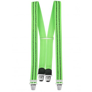 Hosenträger in Neon Farben mit 4 Extra Starken XL Clips
