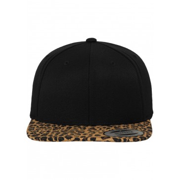 Original Classic Flexfit Snapback Cap - Animal Design - Black / Leopard