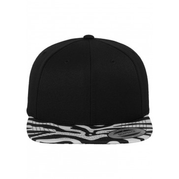 Original Classic Flexfit Snapback Cap - Animal Design - Black / Zebra