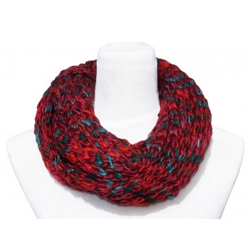 Loop Schal in Trendigen Farben und Design-Rot 