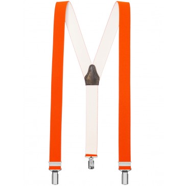 Hochwertige  Hosenträger in Neon Orange