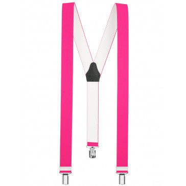 Hochwertige  Hosenträger in Neon Pink