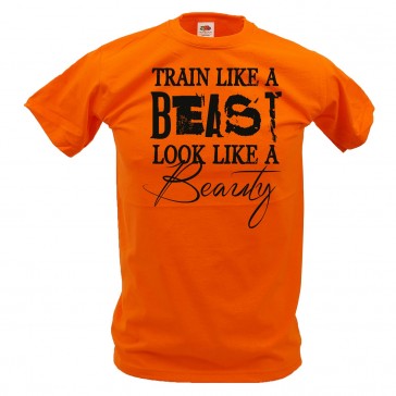 T-Shirt Train like a Beast Design