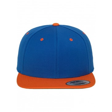 Original Classic Flexfit 2 - Tone Snapback Cap - Verfügbar in vielen Farben-Blau / Orange