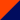 Neon Orange / Dunkel Blau